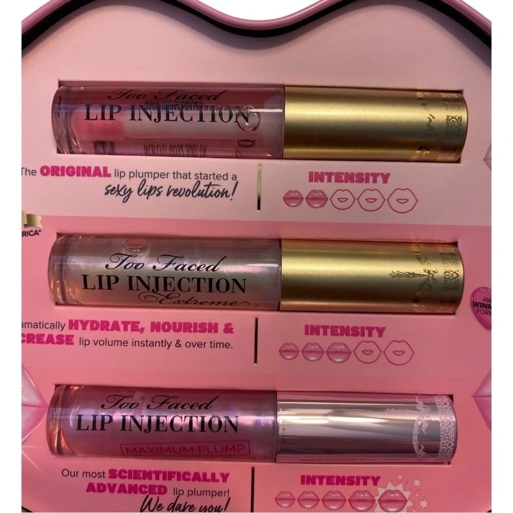Too Faced Lip Injection Plumping Gloss 3-Piece Set NEW